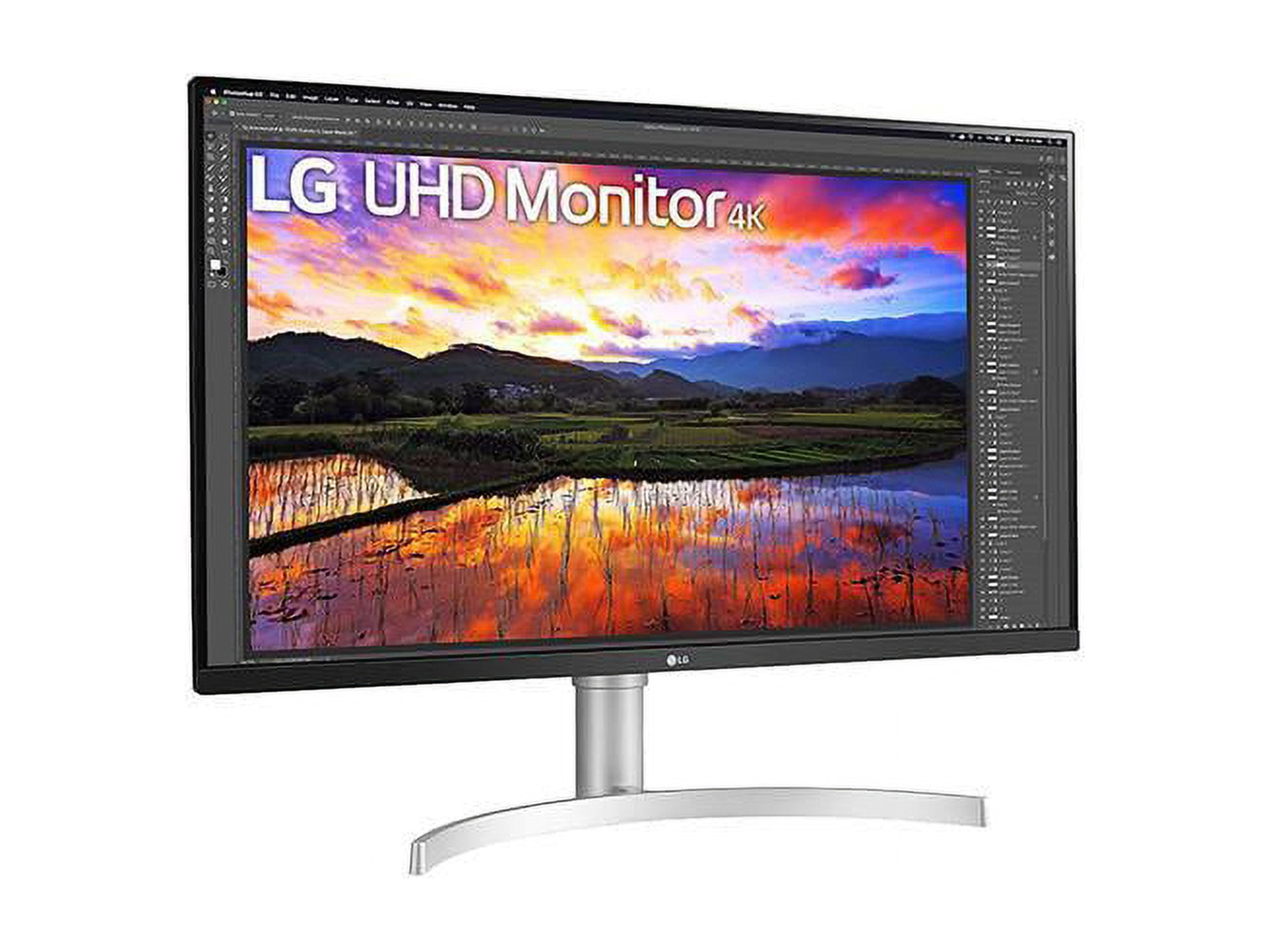LG 32” Ultra-Fine UHD IPS HDR Monitor with FreeSync - White 