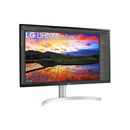 LG - 32" UltraFine IPS UHD 60Hz FreeSync Monitor - White