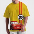thumbnail image 3 of Camiseta clásica con estampado de anime de dibujos animados de Racing Story para hombre, para uso diario, ocio callejero, comodidad y estilo McQueen, 3 of 5