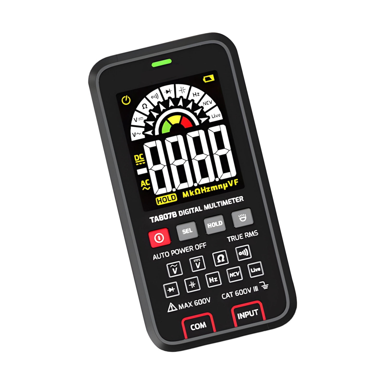Compact Digital Multimeter With Sturdy ABS Case Electrical Meter Ideal For Household Circuit Testing And Repairs