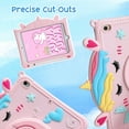 thumbnail image 3 of Cute Case for Apple iPad A16 11th Generation 11" 2025/ iPad 10th Gen 10.9", EVA Kickstand Heavy Duty Shockproof Kids Friendly Bumper Case with Shoulder Strap Cover for iPad 11 10, Pink Unicorn, 3 of 6