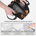 thumbnail image 3 of Naloa Orange Dalia Print Lunch Bag for Women & Men Insulated Lunch Box or Cooler Lunch Tote Bags for Work, Travel, Outdoor, 3 of 5