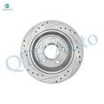 thumbnail image 4 of Rear Drilled Slotted Disc Brake Rotors For 1998-2002 Oldsmobile Intrigue, 4 of 7