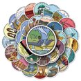 thumbnail image 1 of Paquete de pegatinas con lugares pintorescos de Oriente Medio, 50 unidades, impermeables, 1 of 3