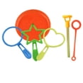 thumbnail image 1 of 6 Pcs Bubble Wand Tool Bubble Maker Blower Set for Kids Children Fun Toys (Random Color), 1 of 2
