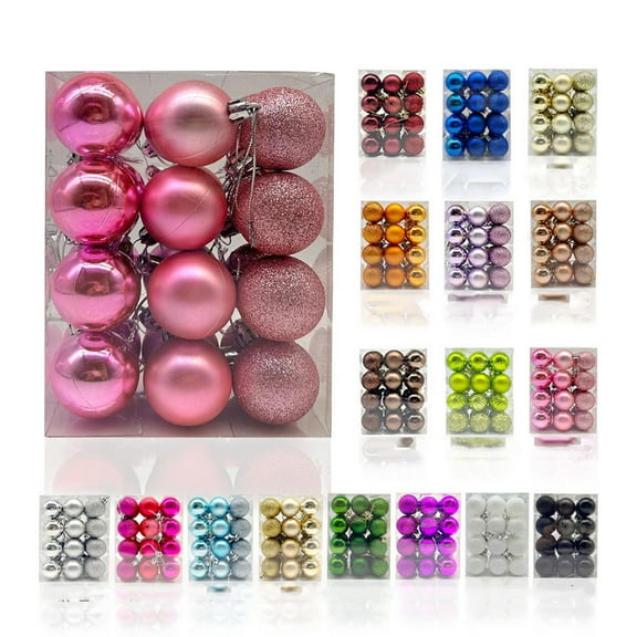 ZKCCNUK 30mm Christmas Xmas Tree Ball Bauble Hanging Home Party Ornament Decor Christmas Decorations