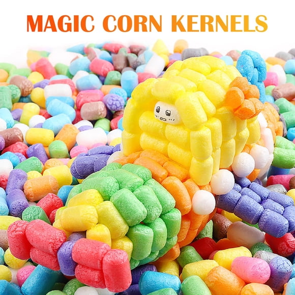SIfdSeng Outdoor Play Toys for Toddlers Magic Diy Corn Kernels Children's Handmade Creative Puzzle Building Parent Child Toys Kindergarten Beauty Labor * 1 Pack Toddler Boy Toys