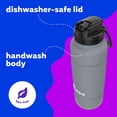 thumbnail image 6 of bubba Trailblazer Insulated Stainless Steel Water Bottle with Straw Lid, 40 Oz., Rubberized, 6 of 7