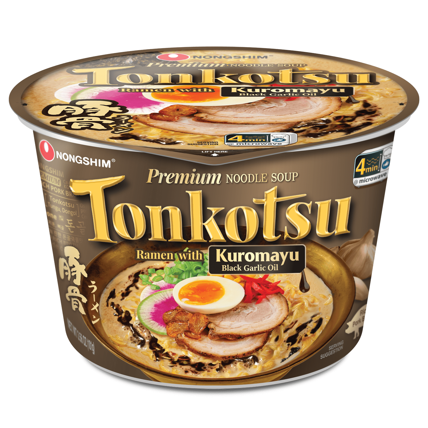 Nongshim Tonkotsu Spicy Pork Black Garlic Ramyun Premium Ramen