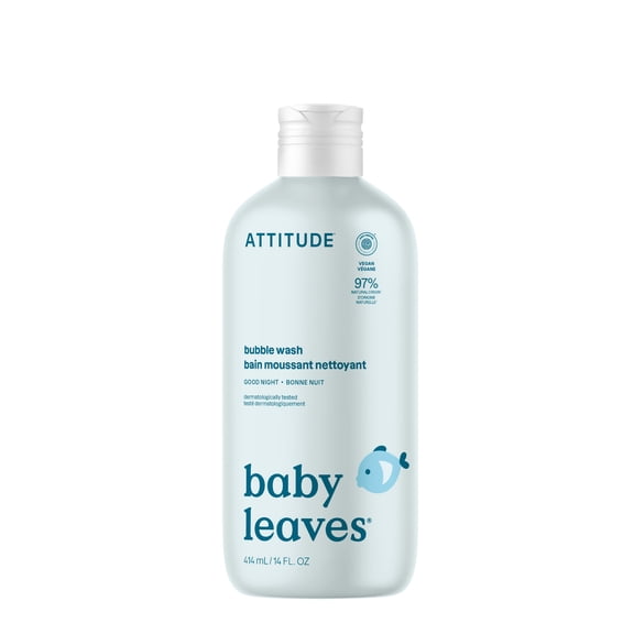 Attitude Baby Leaves Bubble Wash - Good Night
