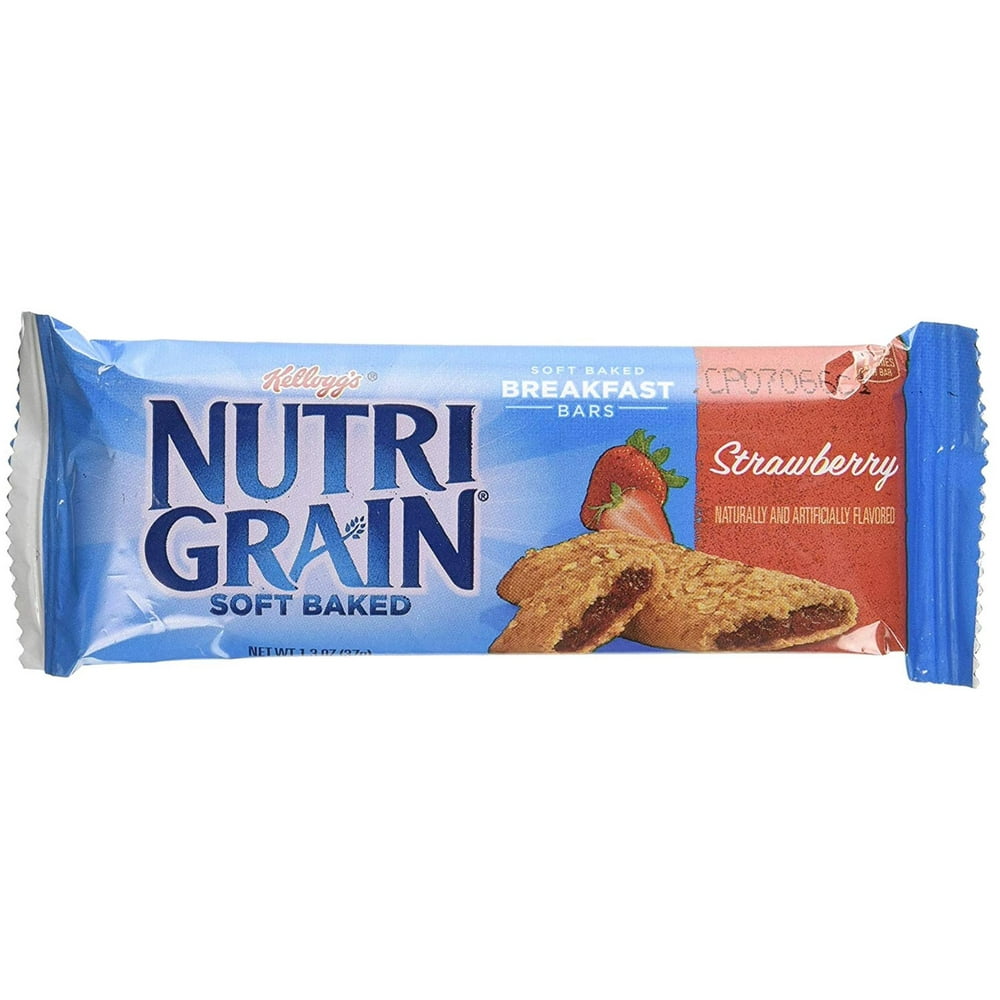 Kellogg's, NutriGrain Strawberry Cereal Bars, Single, Food_Type