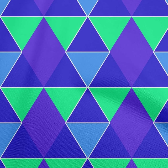oneOone Cotton Poplin Twill Blue Fabric Geometric Sewing Craft Projects Fabric Prints By Yard 56 Inch Wide