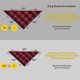 thumbnail image 5 of Paquete grande de 2 pañuelos de algodón, pañuelo, bufanda, accesorio de babero triangular, adecuado para cachorros de perros medianos y grandes, 5 of 8