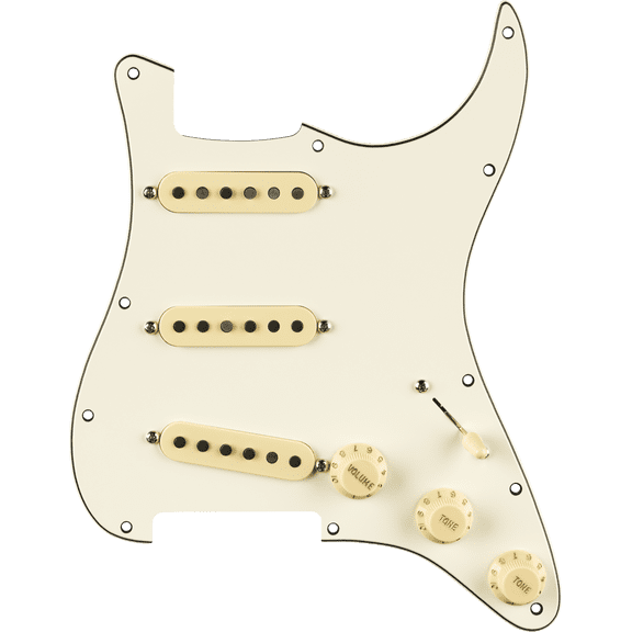 Fender Pure Vintage '59 w/RWRP Midde Pre-Wired Strat Pickguard, 11-Hole, Parchment