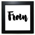 thumbnail image 1 of De elegante cita handwrite Mesa de pared con marco cuadrado negro, 1 of 4