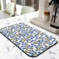 thumbnail image 2 of 2 Pack Washable Rubber Leaves Multicolored Flower Dish Drying Mats for Kitchen Counter Home Large Coffee Bar Pad Accessories and Decor for Utensils Stemware (2pcs 18''x24''+19.5''x12''), 2 of 6