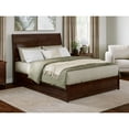 thumbnail image 3 of AFI, Andorra Queen Platform Bed with Panel Footboard and Twin XL Trundle, Walnut, 3 of 10
