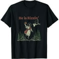 thumbnail image 1 of He is Rizzin Funny Easter Jesus Playing Basketball Christian T-Shirt - White - XL, 1 of 4