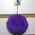 thumbnail image 4 of HEVIRGO Soft Faux Rabbit Fur PomPom Keychain Handbag Cell Phone Pendant Charms Key Ring, 4 of 10