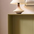 thumbnail image 3 of Kings Brand Furniture Lira Console Table – Wood Rectangular Entryway & Sofa Table with Sculpted Ripple-Front Design, Modern Narrow Accent Table for Living Room, Hallway, or Behind Sofa (Lemon Pepper), 3 of 3
