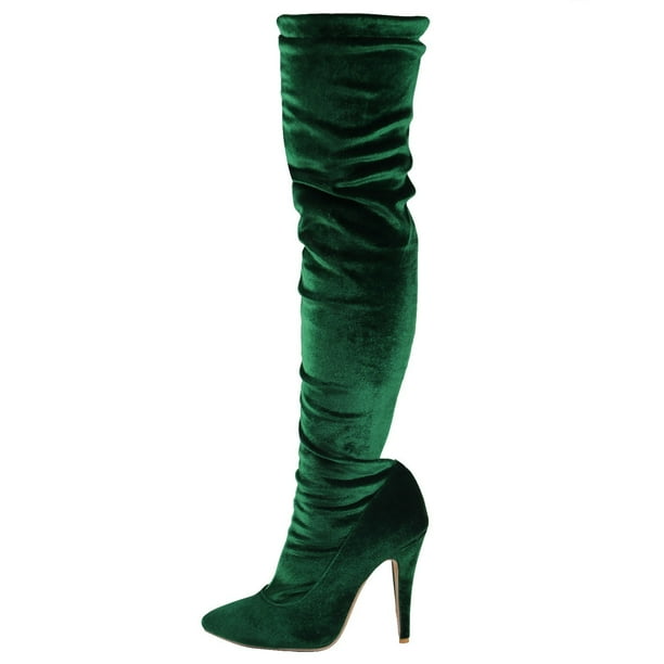Sexy shop green heels