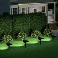 thumbnail image 5 of xaoyunyn Solar Courtyard Lights Outdoor Waterproof Spotlights Floor Mounted Garden Lights for Trees Plants Pathways with Smart Light Control,White Light, 5 of 5