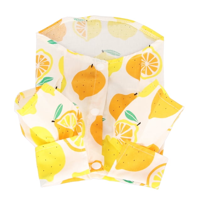 Camisas hawaianas para perros Bling Bling Camisas de verano frescas con limón