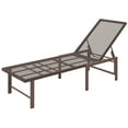 thumbnail image 1 of CoSoTower Wicker Outdoor Lounge Chair, Rattan Reclining Patio Lounger Tanning Chair with Adjustable Back, Brown, 1 of 7