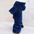 thumbnail image 5 of Aosijia Dog Pajamas 4-Legs Plush Jumpsuit Pet Thicken Coat Hoodie Winter Warm Puppy Clothes Blue M, 5 of 11