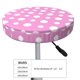 thumbnail image 4 of Disketp Purple And White Polka Dot Funda Redonda para Taburete, Funda de Cojín para Silla de Bar Suave y Elástica-13 inch, 4 of 7