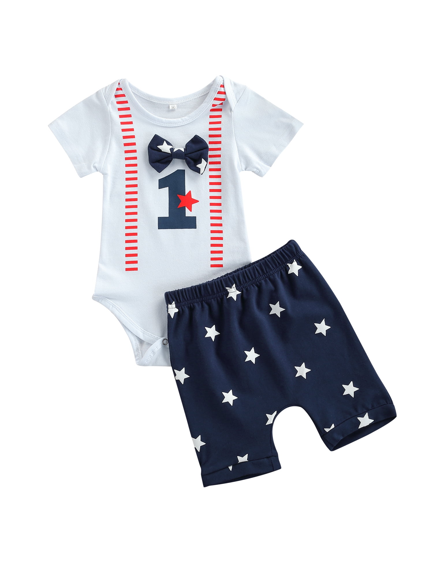 American Flag Short Pants Independence Day Clothes Set Newborn My First 4th of July Baby Boys Outfits Romper American Flag Short Pants Independence Day Clothes Set Newborn My First 4th of July Baby Boys Outfits Romper