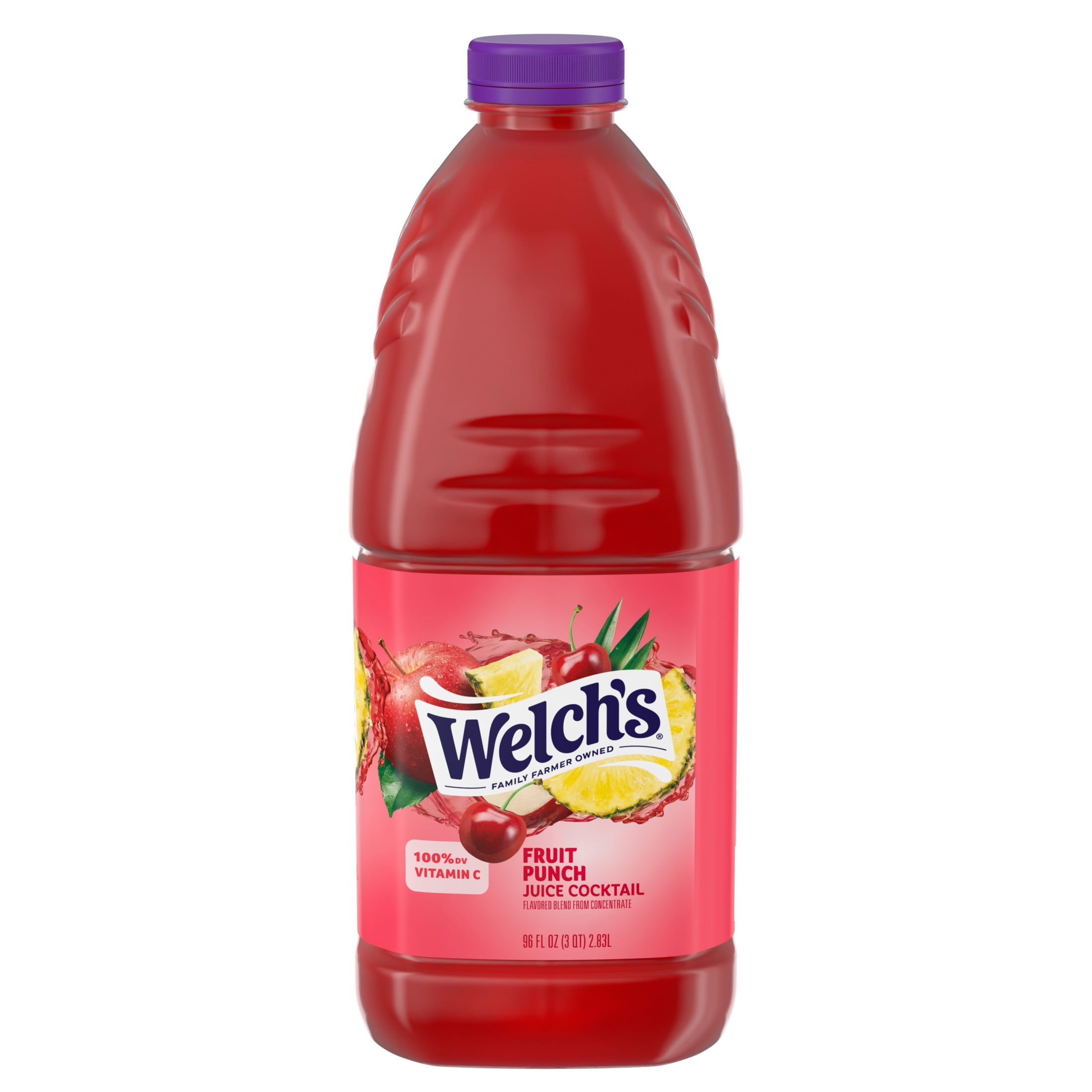 (6 pack) Welch's Fruit Punch Juice Cocktail, 96 fl oz Bottle