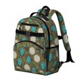 thumbnail image 2 of Pioneer Flower Floral Print Pattern Backpack for School, Cute School Bag with Adjustable Shoulder Straps and Padded Back, 15.25"x11.5"x5.25", 2 of 5
