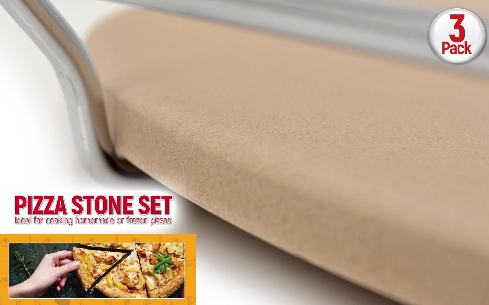 Buy Eternal Kitchen Ideas Pizza Stone for Oven Crispy Crust Pizza with