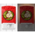 thumbnail image 2 of Carolines Treasures SS4209CNL Cocker Spaniel Cristmas Wreath Ceramic Night Light, 6x4x3, Multicolor, 2 of 2