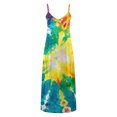 thumbnail image 5 of Viikei Summer Dresses for Women Casual V Neck Sleeveless,Fashion Women Summer Casual Solid V-Neck Camis Sleeveless Long Dress Yellow M, 5 of 5