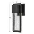 thumbnail image 5 of 82014BK-LL Lark Alex - 6W 1 LED Medium Outdoor Wall Lantern In Modern Style-20 Inches Tall and 8 Inches Wide-Black Finish, 5 of 10