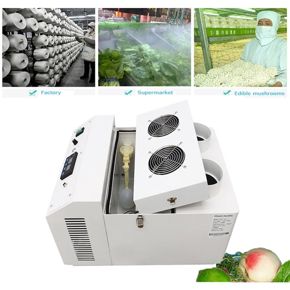 INTBUYING Ultrasonic Industrial Humidifier Cooler Sprayer Commercial Industrial Grade Continuous Atomized Humidifying Maker Humidifier 15KG/H