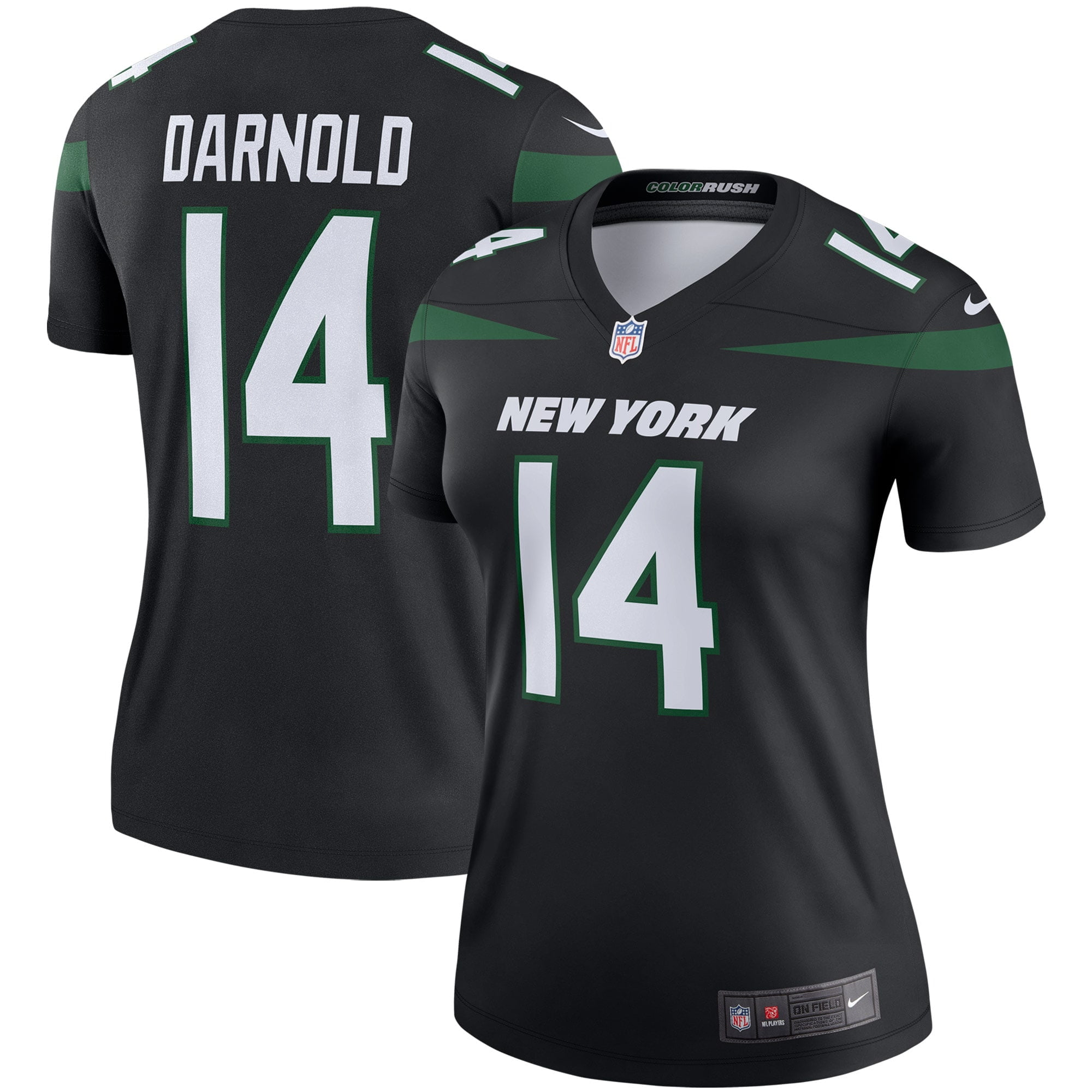 Sam Darnold New York Jets Nike Women's Color Rush Legend Jersey - Stealth Black ...