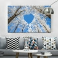 thumbnail image 3 of Large Framed Winter Sky Blue Wall Art Winter Tree Wall Decor For Livingroom Bedroom Decoration Framed Painting Ready to Hang, 3 of 7