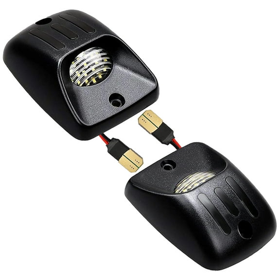 LED License Plate Light Tag Lamp Assembly Replacement For 1995-2004 TOYOTA Tacoma, DC12V 6000K White, Pack of 2