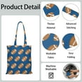 thumbnail image 5 of Ball Sports Canvas Tote Bag – Baseball Football Soccer Basketball Print Reusable Tote Bag for Kids Boys Teen Athlete Team Competition Play Training Softball Volleyball Tennis Golf, 5 of 6