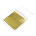 thumbnail image 3 of 100 Sheets Imitation Gold Foil Paper Leaf Gold Leaf Sheets Gold Foil Paper, for DIY Crafts Decor, Painting, Resin, Nails, Gilding Craft, Bronzing, Furniture, 3 of 3