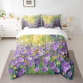 thumbnail image 2 of Manfei Oil Painting Flowers Bedding Comforter Set 7-Piece for Boys Girls,Dreamy Princess King Bedding Sets,Spring Garden Ultra Soft Bed Sheets,Super Cozy Room Decor,Reversible, 2 of 8