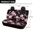 thumbnail image 4 of FUIALDOLG Cherry Blossom Car Back Seat Covers, Set of 2 Pieces Protective Cushion for Auto Interior, Dirt and Pet Fur Resistant, 4 of 7