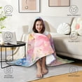 thumbnail image 4 of Colorful Floral Dragonfly Wearable Blanket Hoodies for Women Men Adults Dragonfly Lovers Cozy Warn Beautiful Butterfly Dragonflies Hooded Blankets for Sofa Bed Decor Birthday Gifts 50x60 Inch, 4 of 5