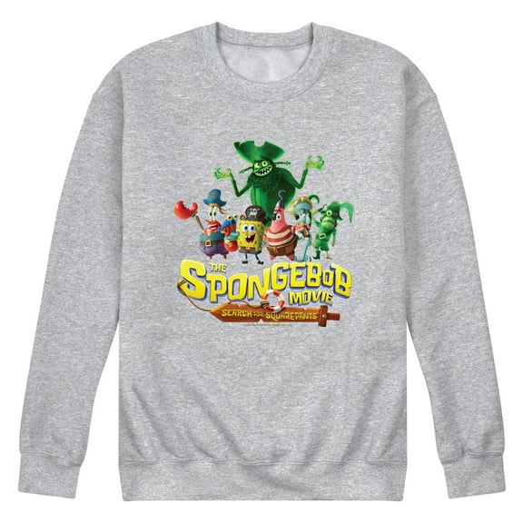 The Spongebob Movie: Search For Squarepants - Logo - Men's Long Sleeve Crew Fleece Sweatshirt