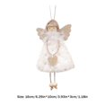 thumbnail image 5 of Adornos de juguete de niña ángel de Navidad, lindos muñecos para bebés, regalos para niños (blanco), 5 of 5