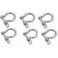 thumbnail image 2 of Six Marine Grade Stainless Steel Bow Shackles 1/8"", 2 of 2