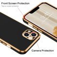 thumbnail image 5 of iPhone 13 Case, Phone Case iPhone 13, Slim Fit Soft TPU with Adjustable Wristband Kickstand Scratch Resistant Shockproof Protective Phone Cover for Apple iPhone 13 6.1 Inch 2021, Black Golden, 5 of 9